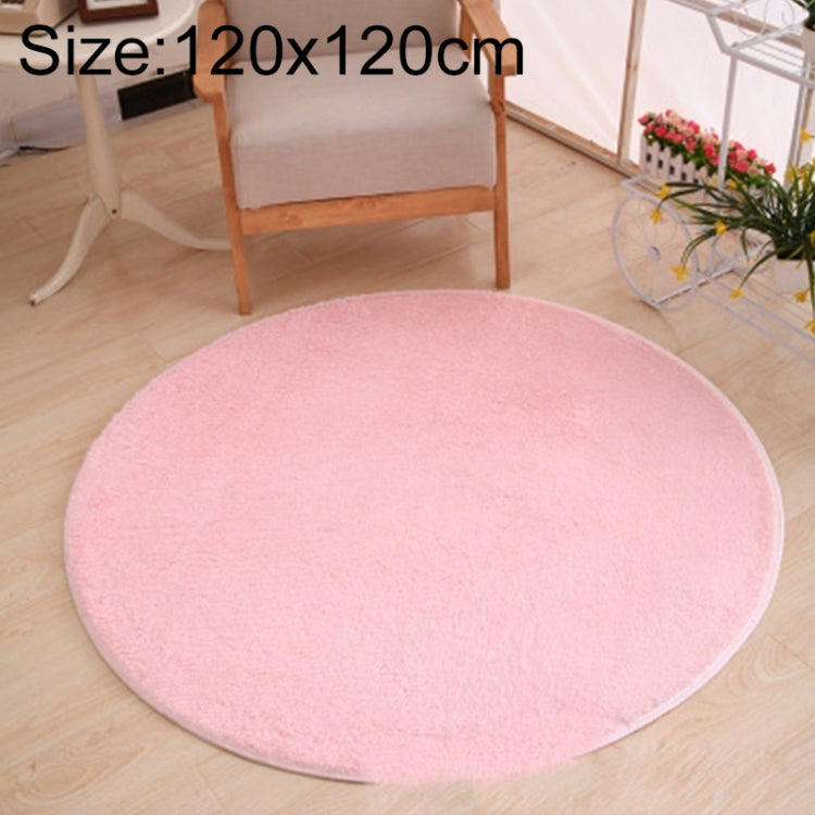 Tapete Redondo KSolid de Lã Macia Antiderrapante para Quarto Infantil, Diâmetro: 80cm, Diâmetro: 100cm, Diâmetro: 120cm