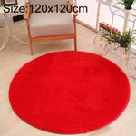 Tapete Redondo KSolid de Lã Macia Antiderrapante para Quarto Infantil, Diâmetro: 80cm, Diâmetro: 100cm, Diâmetro: 120cm
