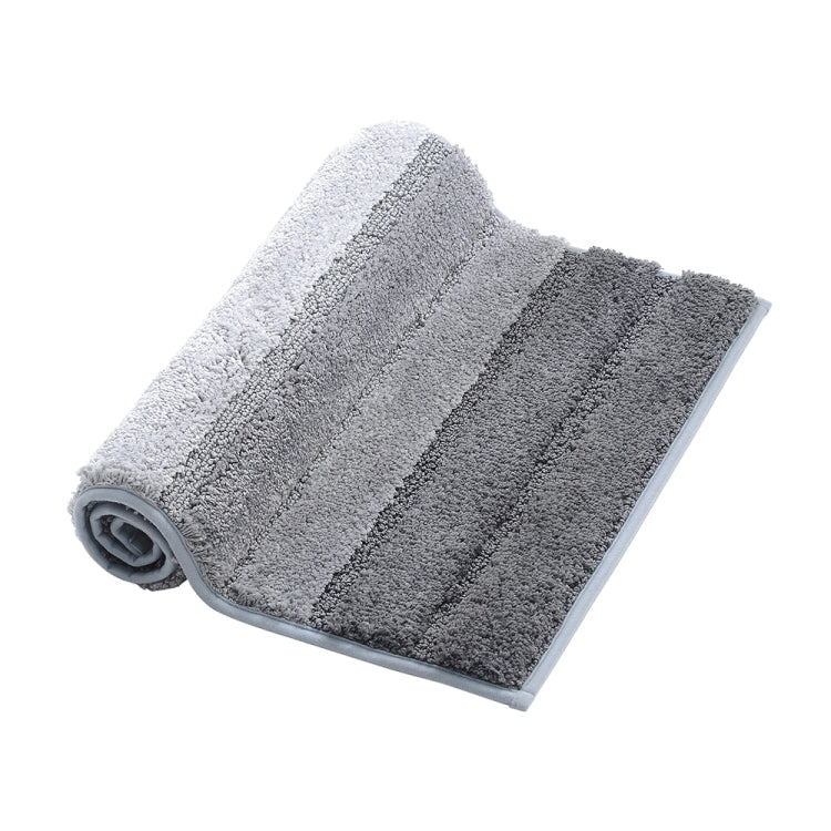 Tapete de Piso Antiderrapante para Casa de Banho e Cozinha com Microfibra às Riscas, 46x71cm, 51x81.5cm