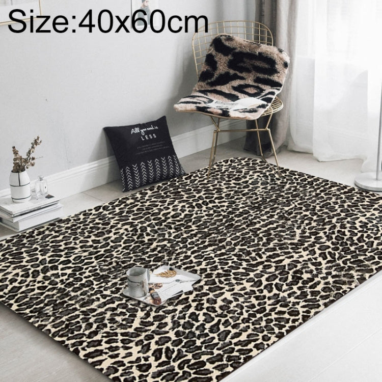 Tapete de Sala de Estar com Estampa de Leopardo na Moda, 40x60cm, 45x75cm, 60x90cm, 40x120cm, 80x120cm, 80x160cm, 100x160cm, 120x160cm, 150x200cm, 160x230cm