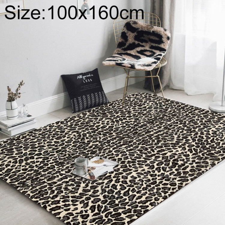 Tapete de Sala de Estar com Estampa de Leopardo na Moda, 40x60cm, 45x75cm, 60x90cm, 40x120cm, 80x120cm, 80x160cm, 100x160cm, 120x160cm, 150x200cm, 160x230cm