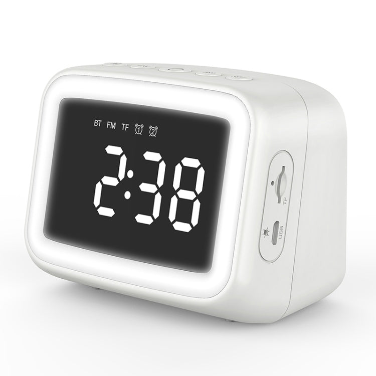 Coluna Bluetooth Mini BT-511 com Espelho LED HD, Suporta Cartão TF 32GB & AUX 3.5mm & Alarme Duplo & Temperatura em Tempo Real & Chamadas Mãos Livres, Branco, Rosa, Preto, Vermelho