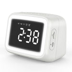 Coluna Bluetooth Mini BT-511 com Espelho LED HD, Suporta Cartão TF 32GB & AUX 3.5mm & Alarme Duplo & Temperatura em Tempo Real & Chamadas Mãos Livres, Branco, Rosa, Preto, Vermelho