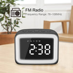 Coluna Bluetooth Mini BT-511 com Espelho LED HD, Suporta Cartão TF 32GB & AUX 3.5mm & Alarme Duplo & Temperatura em Tempo Real & Chamadas Mãos Livres, Branco, Rosa, Preto, Vermelho
