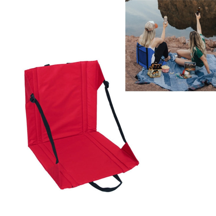 Almofada de Assento Dobrável para Campismo e Piquenique ao Ar Livre, Resistente à Humidade, Sujidade e Desgaste, 44 x 43 x 44 Vermelho, 44 x 43 x 44 Preto