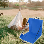Almofada de Assento Dobrável para Campismo e Piquenique ao Ar Livre, Resistente à Humidade, Sujidade e Desgaste, 44 x 43 x 44 Vermelho, 44 x 43 x 44 Preto