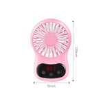 Ventoinha pequena multifuncional de secretária criativa USB, branca, rosa, azul