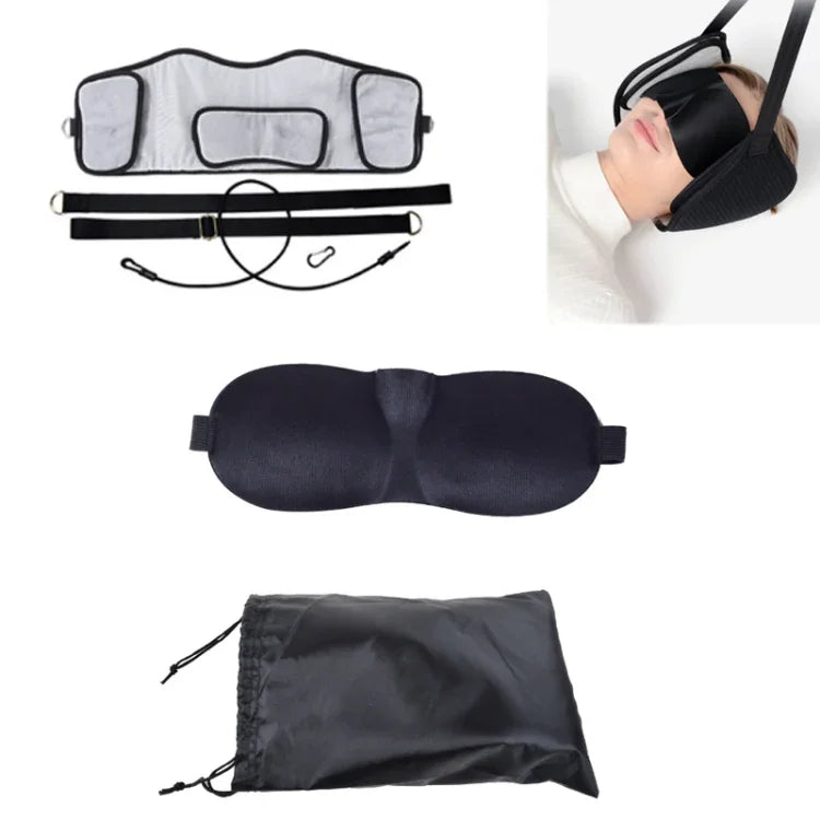 Esticador de Pescoço para Alívio da Fadiga, Rede Cervical, Rede Antiga + Máscara para Olhos + Bolso para Viga, Rede Nova + Máscara para Olhos + Bolso para Viga