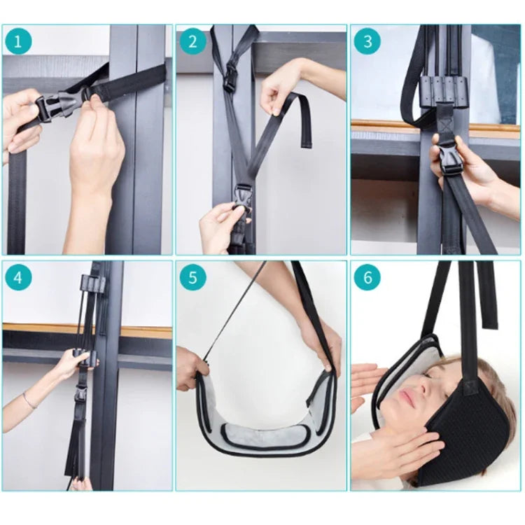 Esticador de Pescoço para Alívio da Fadiga, Rede Cervical, Rede Antiga + Máscara para Olhos + Bolso para Viga, Rede Nova + Máscara para Olhos + Bolso para Viga