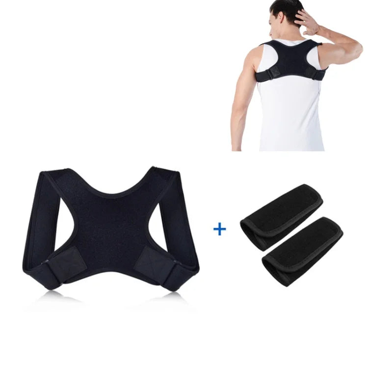 Invisible Humpback Adjustable Breathable Back Correction Strap, With Shoulder Strap One Size