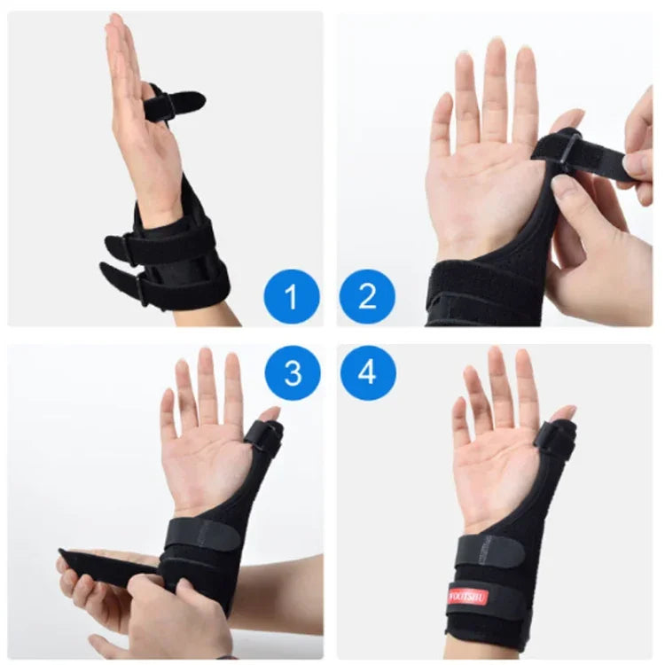 WOOTSHU WT-Y881 Tala para punho para tenossinovite, protetor fixo para entorse e fractura do polegar, punho