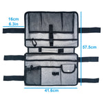 Bolsa de Armazenamento Multifuncional Ajustável para Apoio de Braço de Cadeira de Rodas, Apoio para Cadeira de Rodas