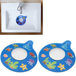 Tampão de drenagem de chão para esgoto em silicone impermeável para banheira, tampão com motivos de vida marinha A, vida marinha B, futebol, floco de neve, movimento