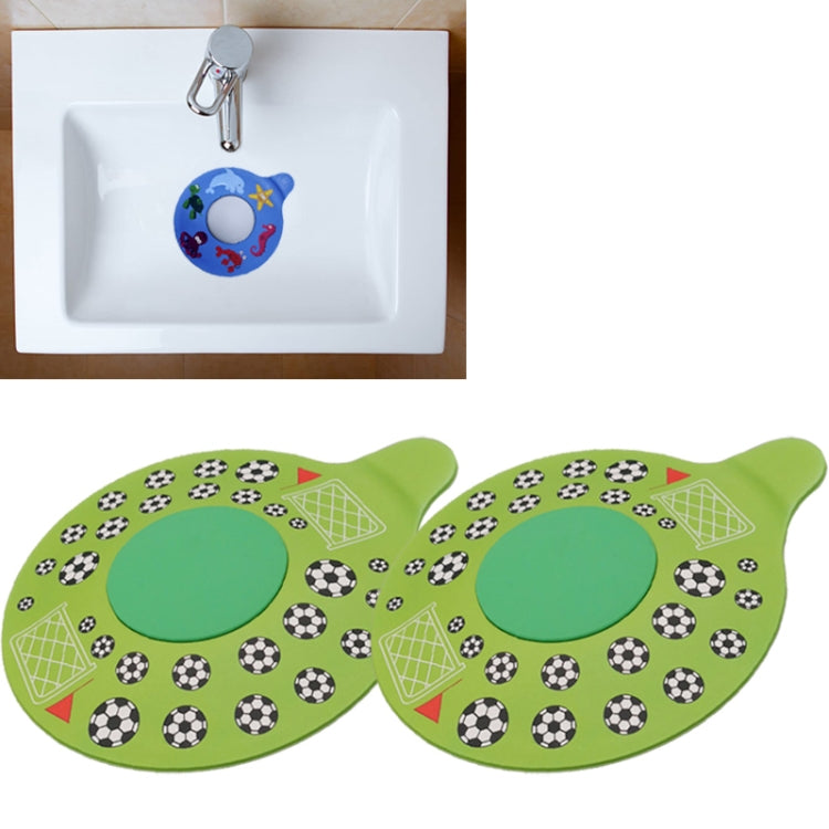 Tampão de drenagem de chão para esgoto em silicone impermeável para banheira, tampão com motivos de vida marinha A, vida marinha B, futebol, floco de neve, movimento