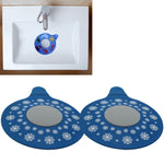 Tampão de drenagem de chão para esgoto em silicone impermeável para banheira, tampão com motivos de vida marinha A, vida marinha B, futebol, floco de neve, movimento