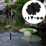 Fonte Flutuante Solar em Forma de Pétala, Decoração para Lagoa de Jardim, Fonte Solar em Forma de Pétala