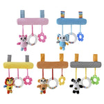 Pendente de Animal de Desenho Animado para Carrinho de Bebé, Chocalho de Berço Suspenso