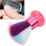 Pincel de Pó de Cogumelo com Pêlo Macio Cabo Redondo Pincel Suave para Limpeza de Unhas