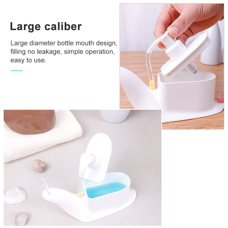 Frasco Criativo de Gel Desinfetante para Mãos em Forma de Caracol, Frasco de Loção Tipo Push para Gel de Duche
