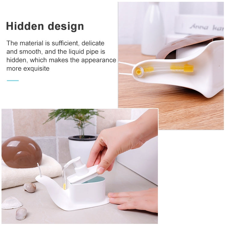 Frasco Criativo de Gel Desinfetante para Mãos em Forma de Caracol, Frasco de Loção Tipo Push para Gel de Duche