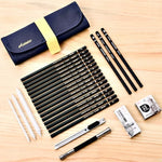 Conjunto de Lápis para Desenho 27 em 1, Ferramentas de Pintura, Material Artístico para Estudantes, 27 em 1