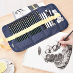 Conjunto de Lápis para Desenho 27 em 1, Ferramentas de Pintura, Material Artístico para Estudantes, 27 em 1
