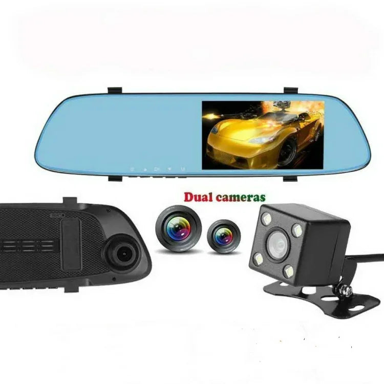 Câmara para Carro Anytek T22 com Ecrã Tátil IPS de 5 polegadas, Dupla Lente FHD 1080P, Câmara DVR para Carro, T22
