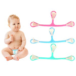 3 PCS Fivela Pequena de Plástico com Três Ganchos para Fralda de Bebé Entrega de Cor Aleatória, Fivela para Fralda