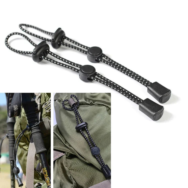 Mochila de Montanhismo ao Ar Livre com Fivela Elástica para Fixação de Corda de Bastão de Trekking