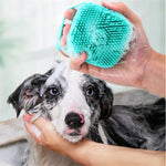 Escova de Massagem para Banho de Animais, Luvas de Banho com Escova para Cão
