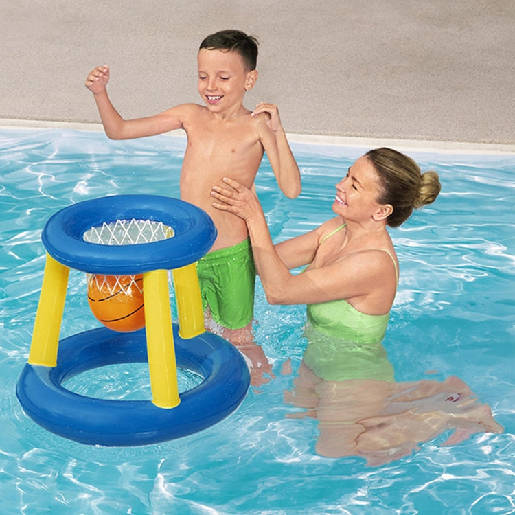Cesto de basquetebol insuflável para piscina, equipamento de entretenimento, cesto de basquetebol + bola