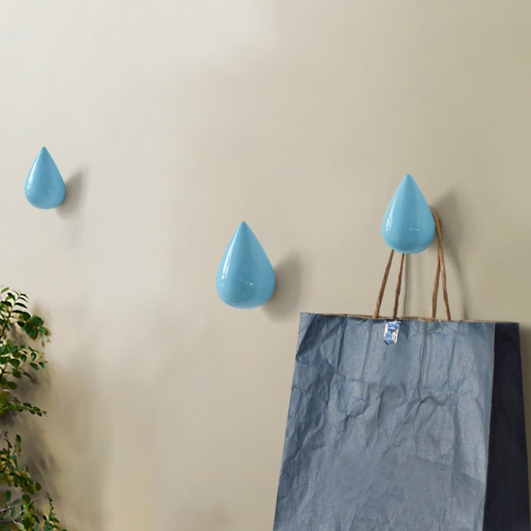 Ganchos de Parede Criativos em Forma de Gotas de Água para Decoração de Casa, Mural de Resina 3D, Gancho Único para Casacos, Ganchos de Parede, Tamanho Grande, Tamanho Pequeno