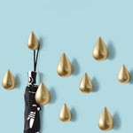 Creative Water Droplets Wall Hooks Home Decoration Resin Mural 3D Coat Hook Single Hooks Wall Hanger, Big Size, Small Size