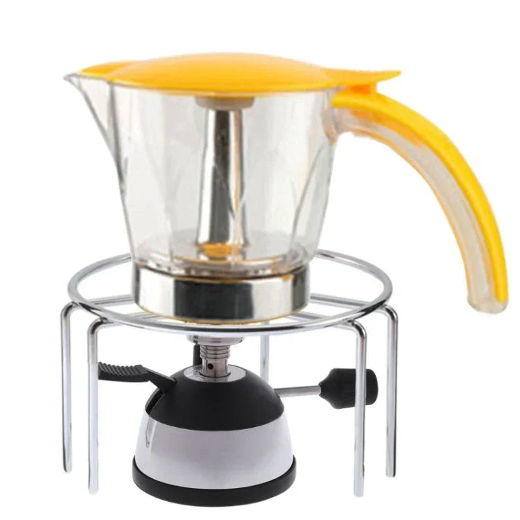 Mini queimador a gás com cabeça de chama cerâmica para aquecedor de café, fogão para cafeteira sifão, mini queimador a gás