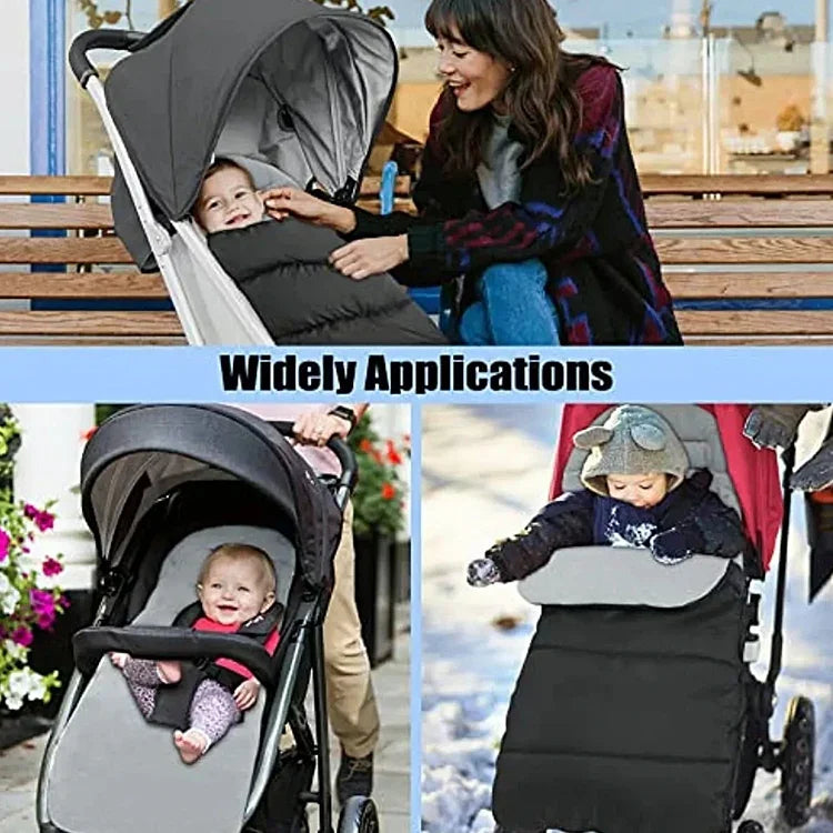 Saco de Dormir para Carrinho de Bebé para Inverno e Outono, Capa Impermeável para Pés do Carrinho