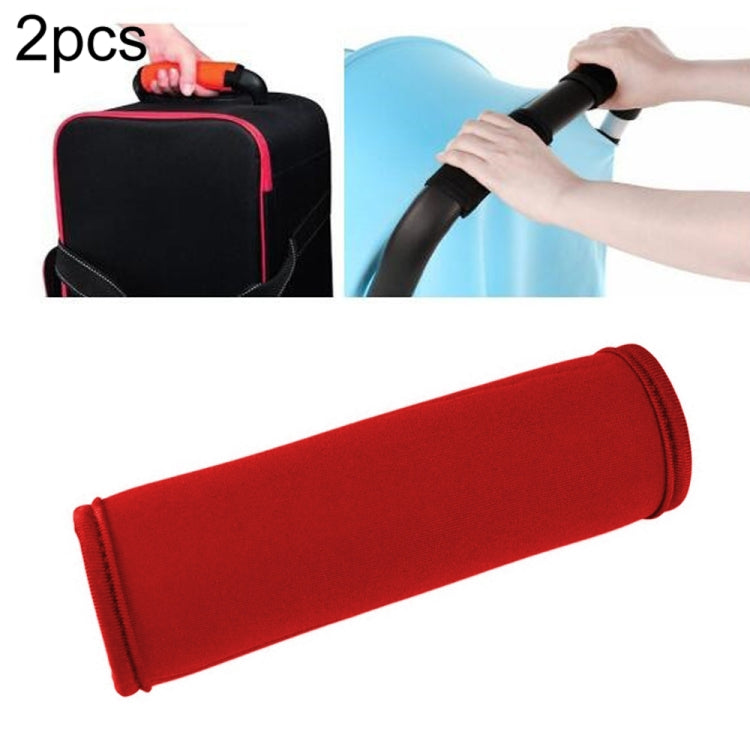 2 Peças de Envoltórios Confortáveis em Neopreno para Pegas de Bagagem, Capa Protetora Universal para Pegas de Carrinho de Bebé para Viagem, Azul Universal, Amarelo Universal, Preto Universal, Laranja Universal, Vermelho Universal, Verde Universal