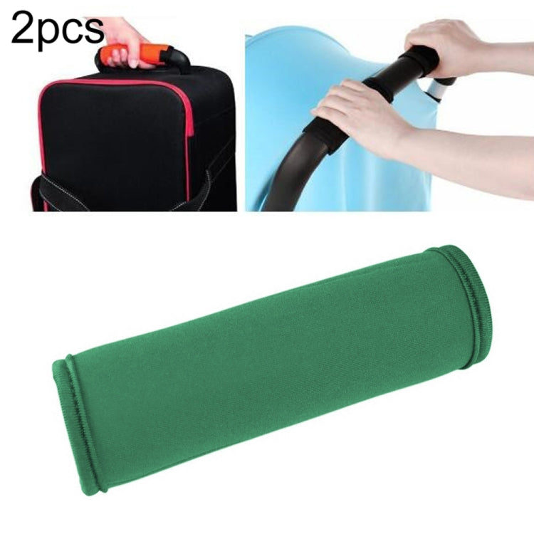 2 Peças de Envoltórios Confortáveis em Neopreno para Pegas de Bagagem, Capa Protetora Universal para Pegas de Carrinho de Bebé para Viagem, Azul Universal, Amarelo Universal, Preto Universal, Laranja Universal, Vermelho Universal, Verde Universal