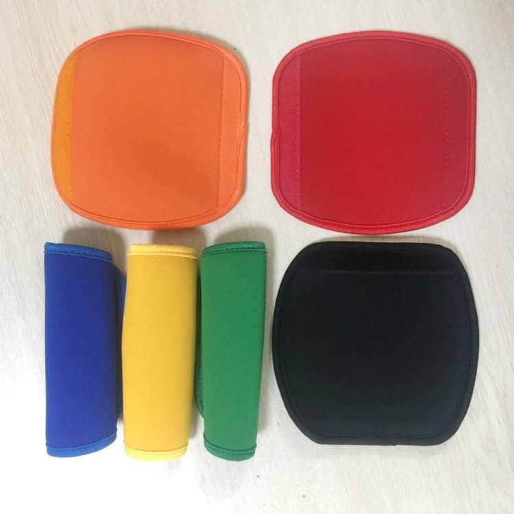 2 Peças de Envoltórios Confortáveis em Neopreno para Pegas de Bagagem, Capa Protetora Universal para Pegas de Carrinho de Bebé para Viagem, Azul Universal, Amarelo Universal, Preto Universal, Laranja Universal, Vermelho Universal, Verde Universal