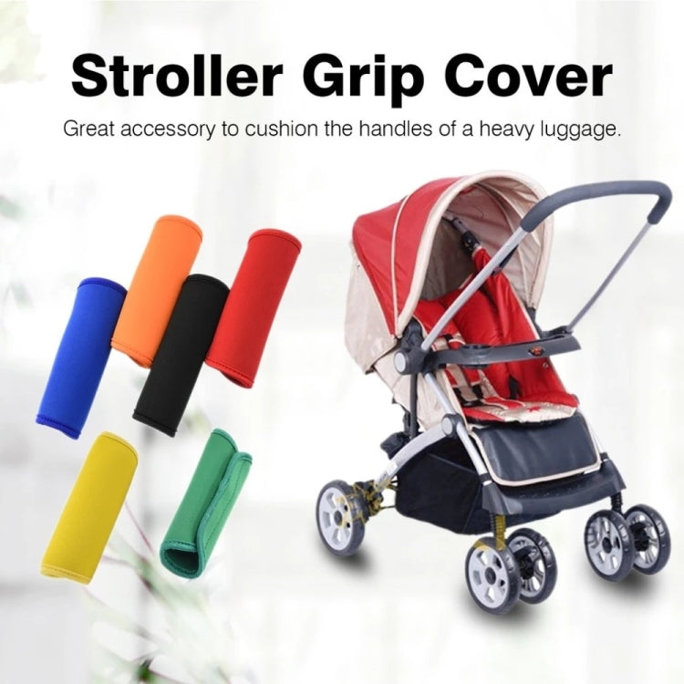 2 Peças de Envoltórios Confortáveis em Neopreno para Pegas de Bagagem, Capa Protetora Universal para Pegas de Carrinho de Bebé para Viagem, Azul Universal, Amarelo Universal, Preto Universal, Laranja Universal, Vermelho Universal, Verde Universal