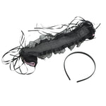 Faixa de Cabelo com Orelhas de Gato de Renda Adorável Acessório de Cabelo Feminino