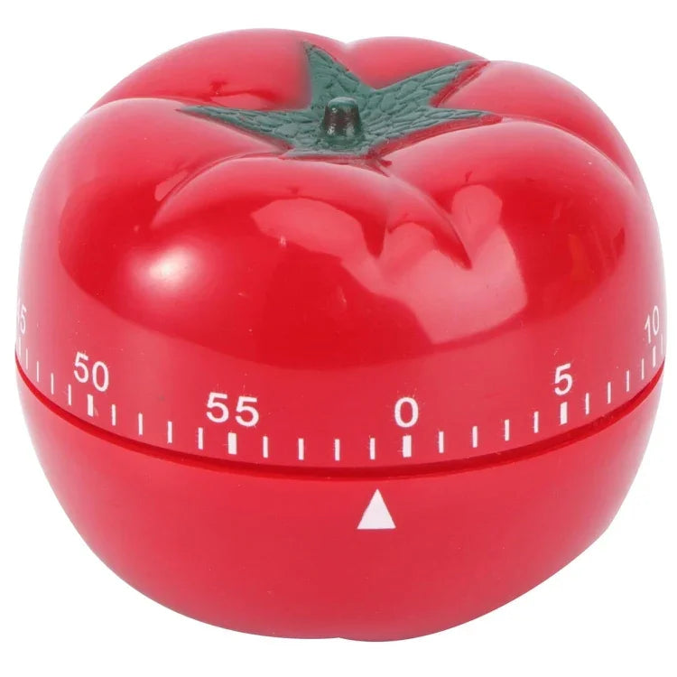Temporizador Mecânico Criativo em Forma de Tomate para Cozinha com Alarme de Lembrete, Temporizador Mecânico em Forma de Tomate