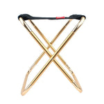 Banco Dobrável Portátil CLS Grande em Liga de Alumínio 7075 para Exterior, Cadeira Dobrável para BBQ e Pesca, Tamanho: 30x25x31cm, CLS Grande 7075 (Preto)
