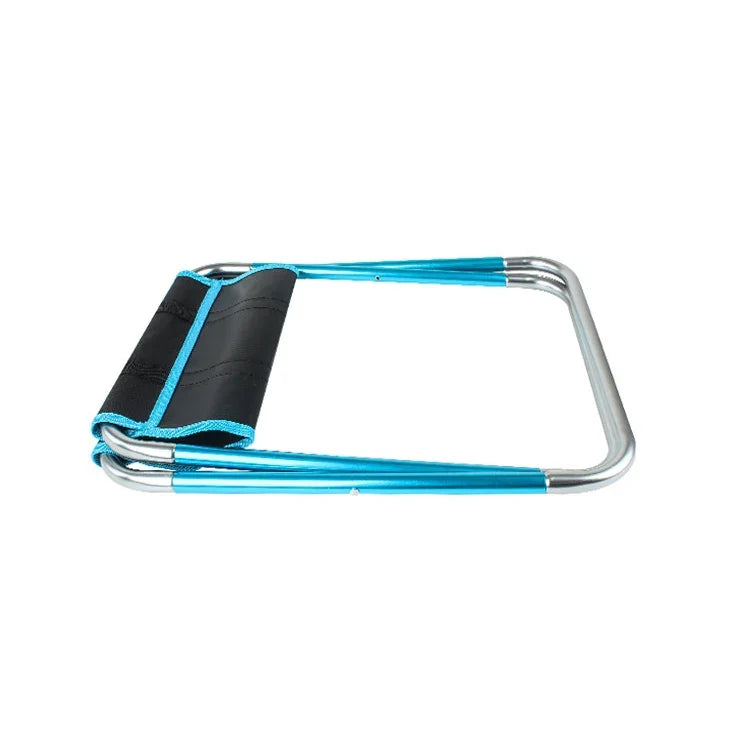 Banco Dobrável Portátil CLS Grande em Liga de Alumínio 7075 para Exterior, Cadeira Dobrável para BBQ e Pesca, Tamanho: 30x25x31cm, CLS Grande 7075 (Preto)
