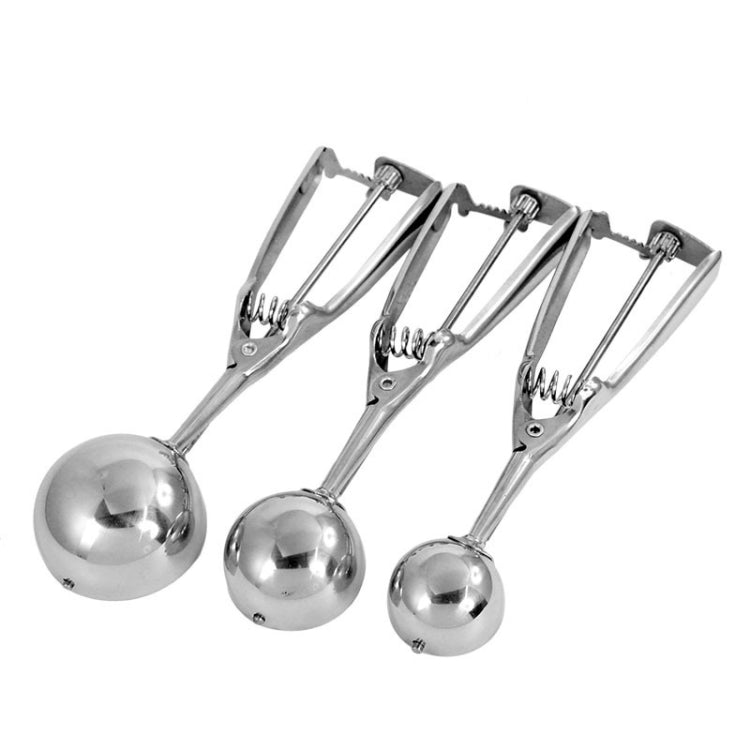 Colher Grossa para Gelado e Frutas em Aço Inoxidável, 5cm