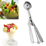 Colher Grossa para Gelado e Frutas em Aço Inoxidável, 5cm
