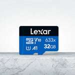 Cartão de Memória TF Lexar 633x 32GB de Alta Velocidade para Telemóvel e Gravador de Condução, 32GB