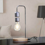 Lâmpada flutuante LED de tecnologia de levitação magnética decorativa de 16W para mesa de casa, preta