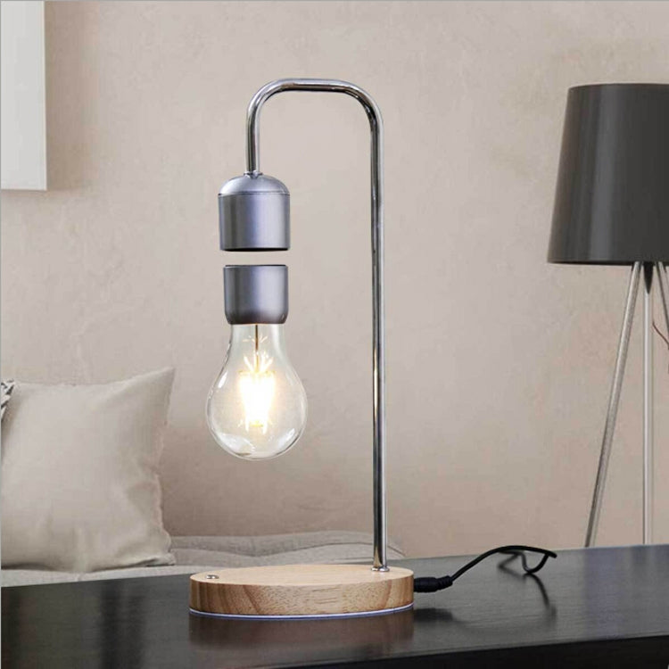 Lâmpada flutuante LED de tecnologia de levitação magnética decorativa de 16W para mesa de casa, preta
