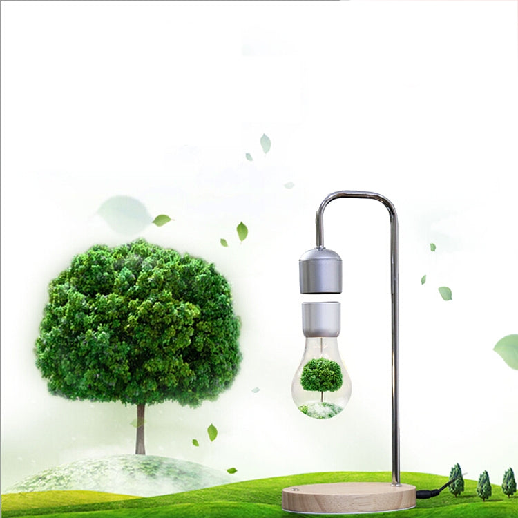 Lâmpada flutuante LED de tecnologia de levitação magnética decorativa de 16W para mesa de casa, preta