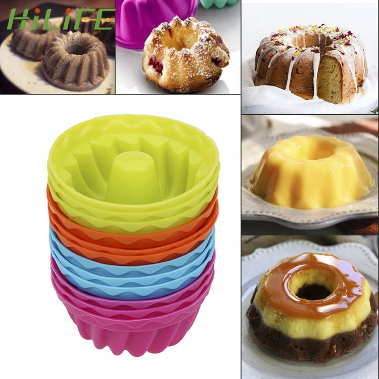 12 Moldes de Gelatina para Cozedura em Forma de Fio Silicone para Pudim, Cupcake, Muffin, Donut, Forma em Forma de Fio